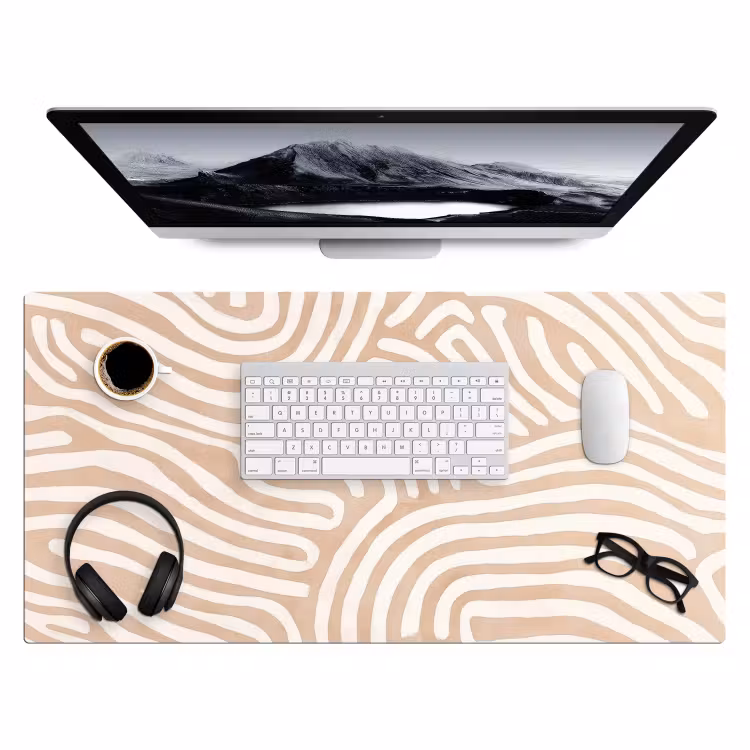 Bureau onderlegger - Beige - Aardspatroon — 3