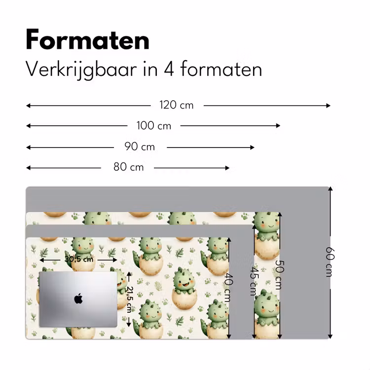 Bureau onderlegger - Dino - Eieren - Groen — 8