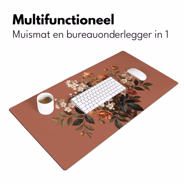 Bureau onderlegger - Boeket - Retro - Kleurrijk — 7