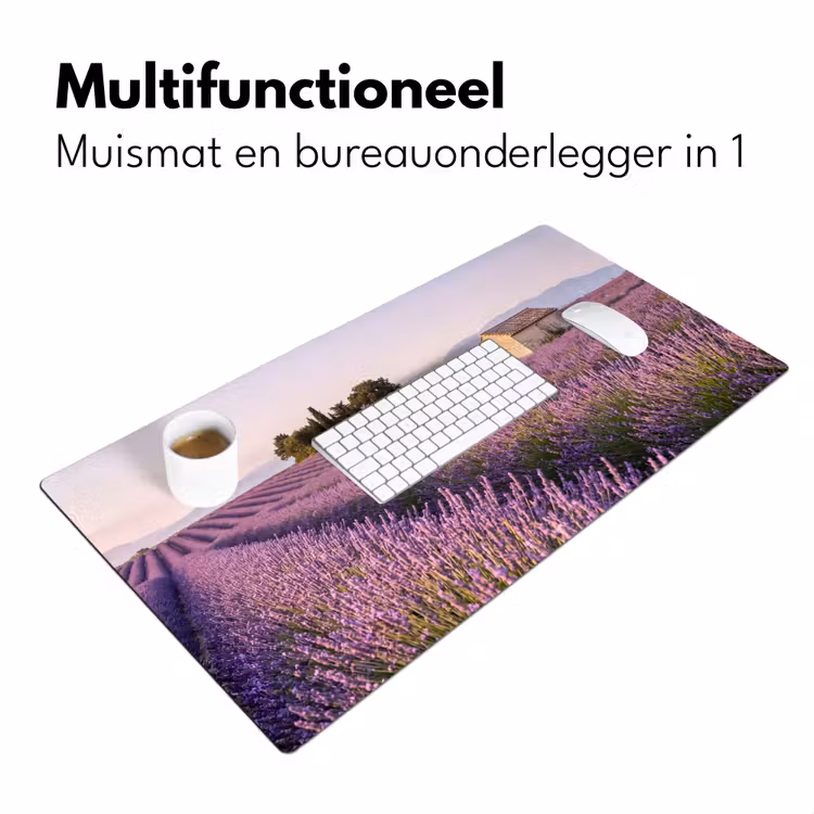 Bureau onderlegger - Lavendel - Landschap - Sereen - Paars — 7