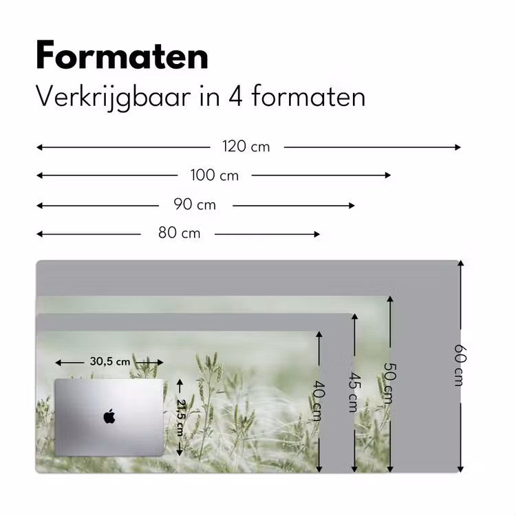 Bureau onderlegger - Grassen - Minimalistisch - Groen — 8