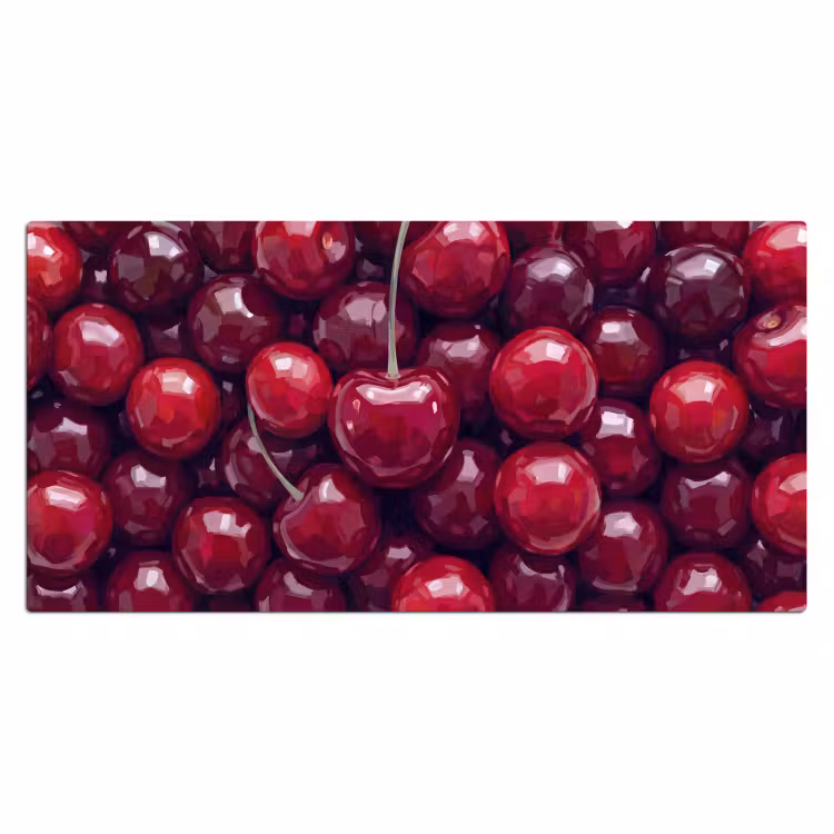 Bureau onderlegger - Fruit - Kersen - Eten - Modern - Rood — 2