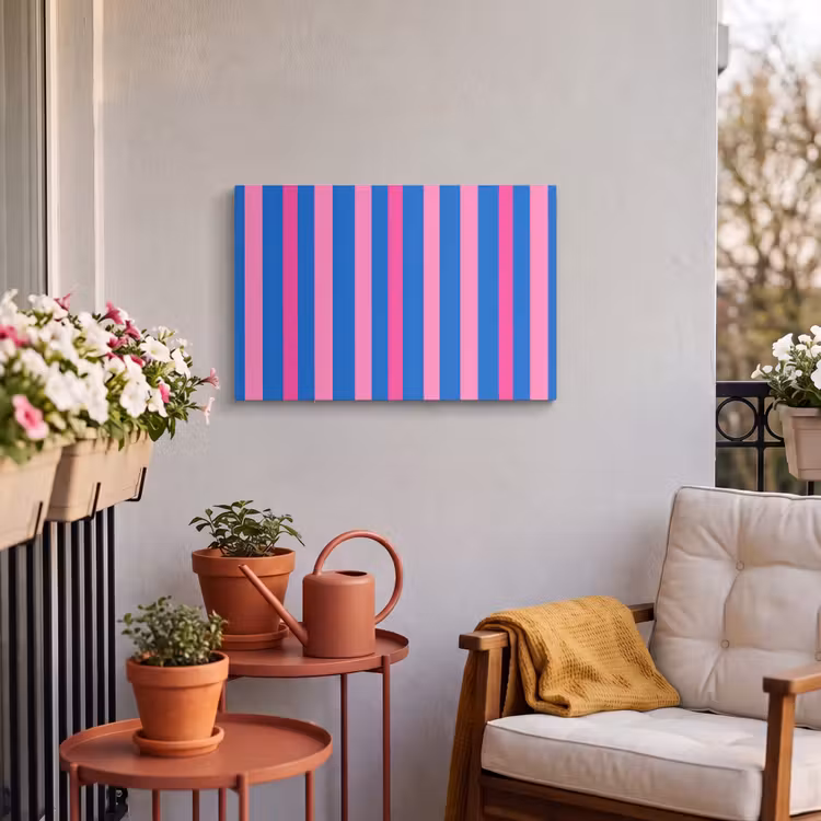 Buiten canvas - Modern - Optisch - Roze — 3