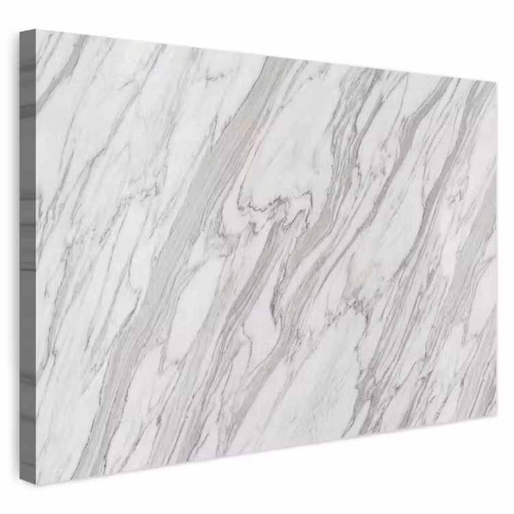 Buiten canvas - Marmer - Wit - Grijs - Structuur - Modern — 1