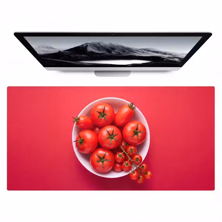Bureau onderlegger - Eten - Kom - Rood — 1