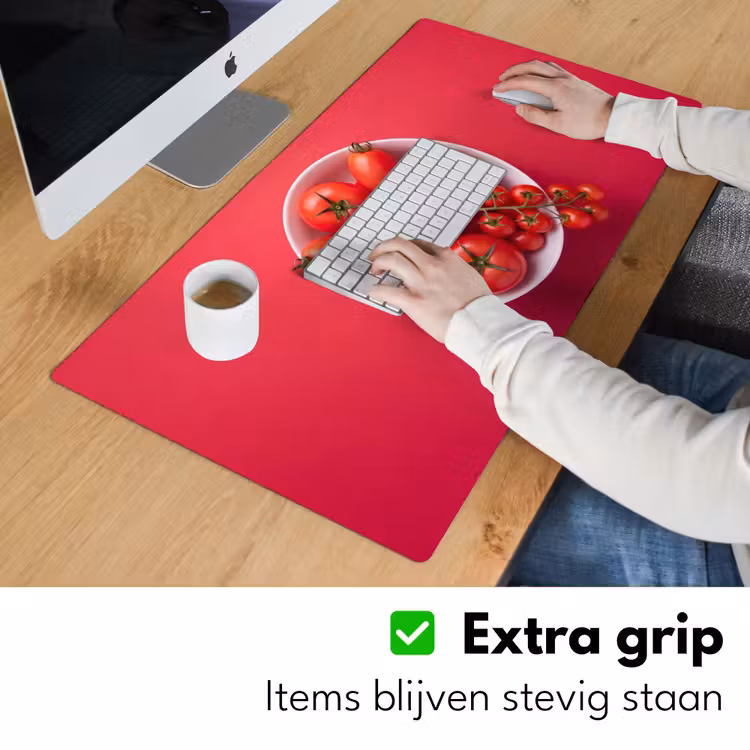 Bureau onderlegger - Eten - Kom - Rood — 6