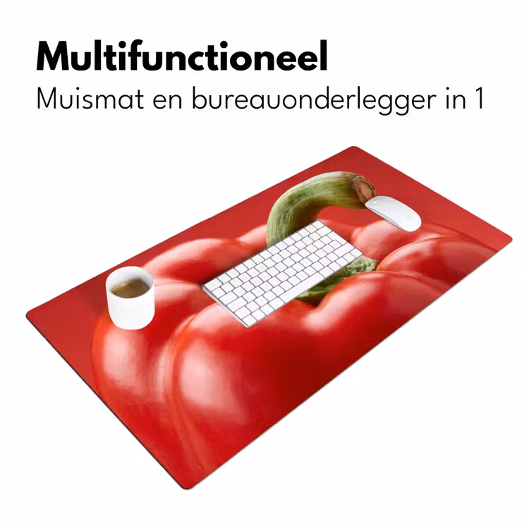 Bureau onderlegger - Eten - Paprika - Rood — 7