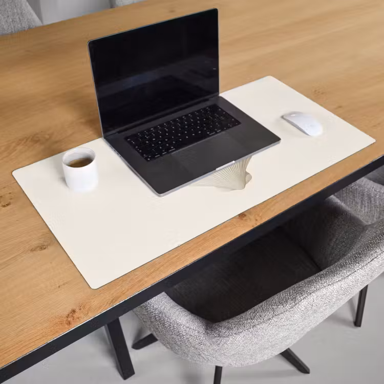 Bureau onderlegger - Schelp - Minimalistisch - Wit — 2