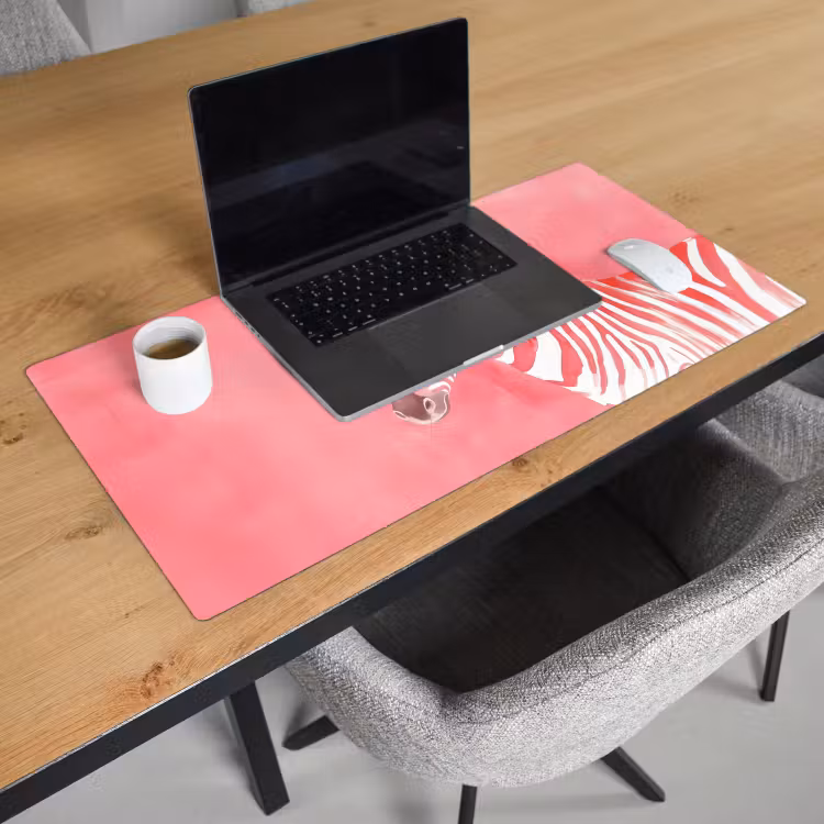 Bureau onderlegger - Zebra - Pink - Verf — 2