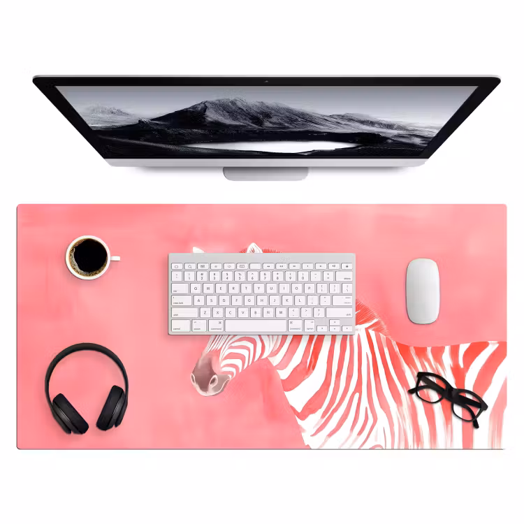 Bureau onderlegger - Zebra - Pink - Verf — 3
