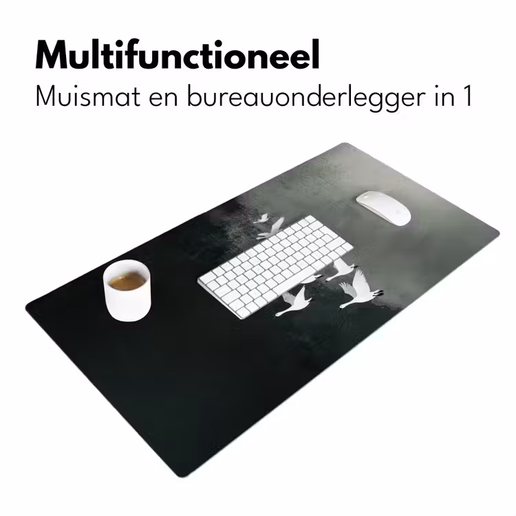 Bureau onderlegger - Vogel - Japandi - Groen — 6