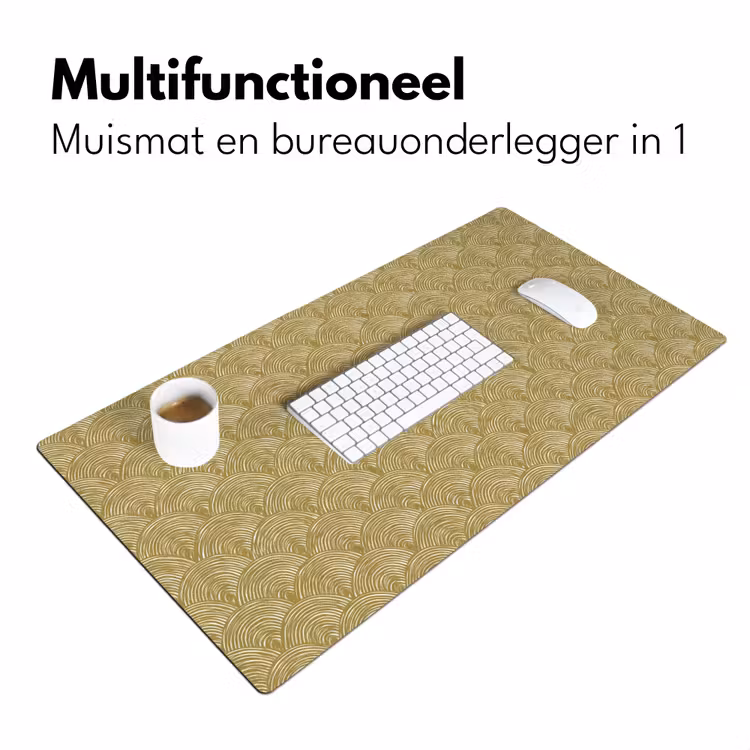 Bureau onderlegger - Waaier - Geometrisch - Groen — 7