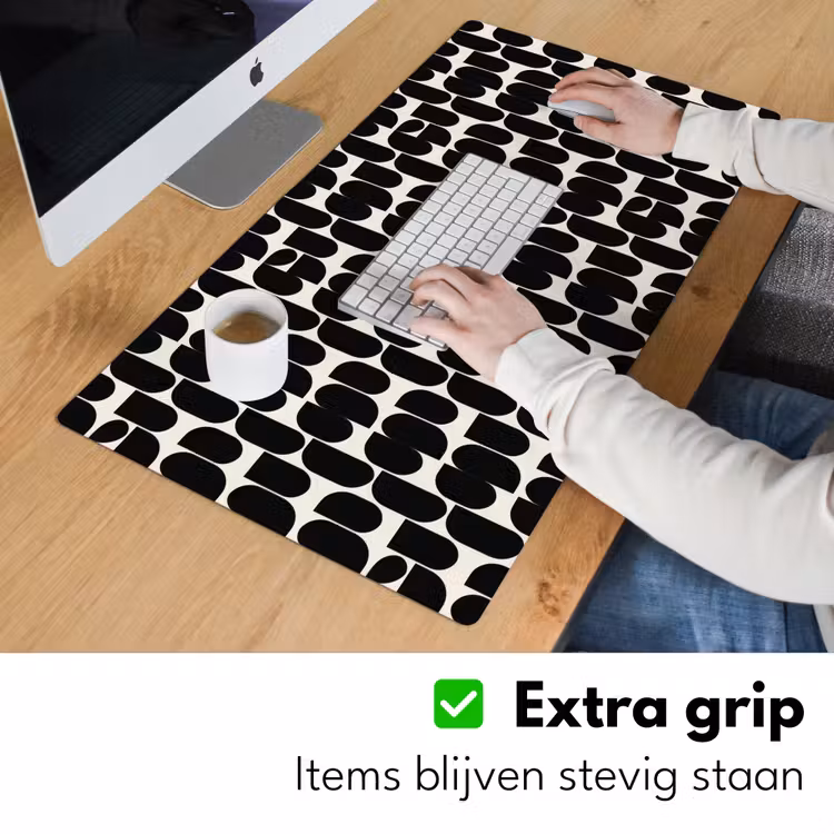 Bureau onderlegger - Modern - Patroon - Zwart — 6