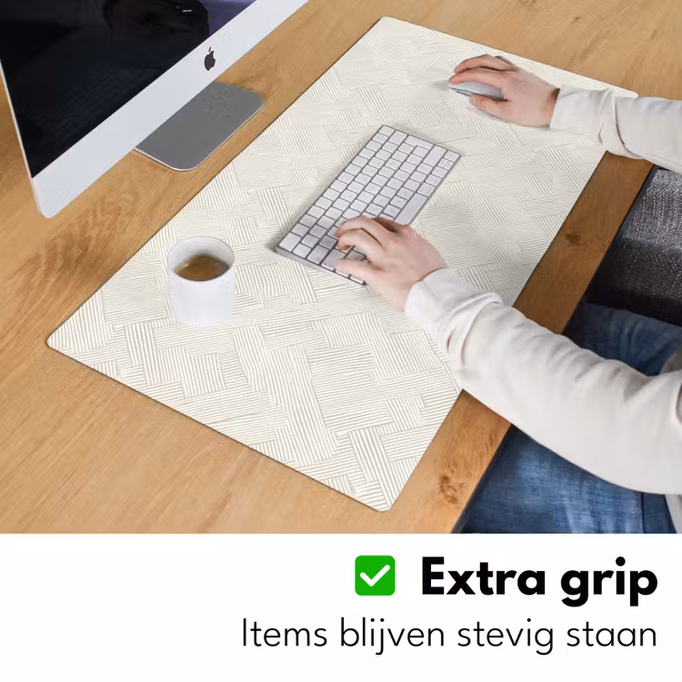 Bureau onderlegger - Textuur - Abstract - Beige — 6