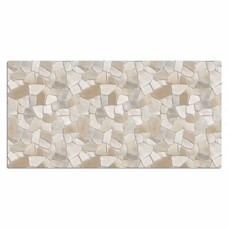 Bureau onderlegger - Mozaïek - Stenen - Beige — 2