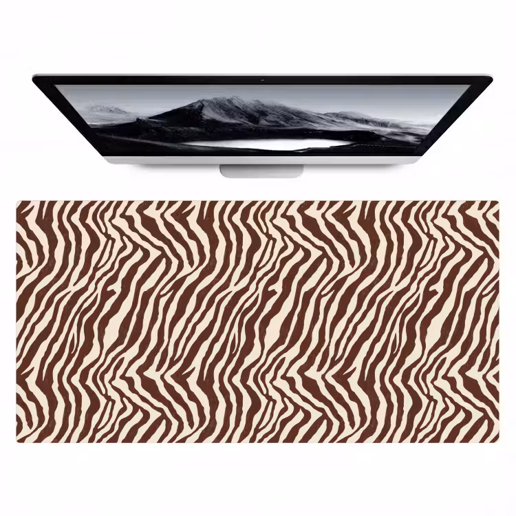 Bureau onderlegger - Zebra - Patroon - Zwart - Wit — 1