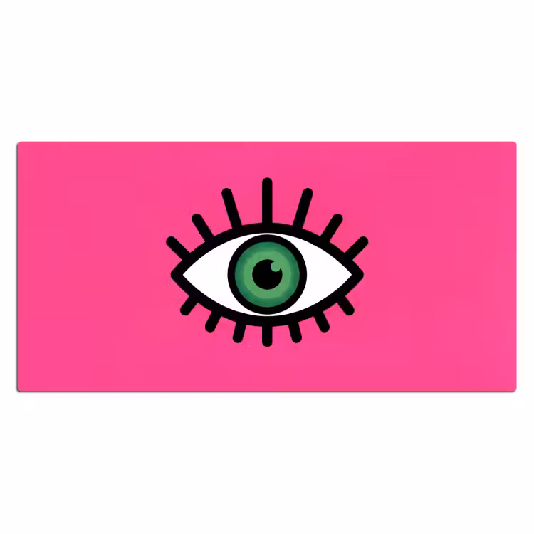 Bureau onderlegger - Minimalistisch - Oog - Roze — 2