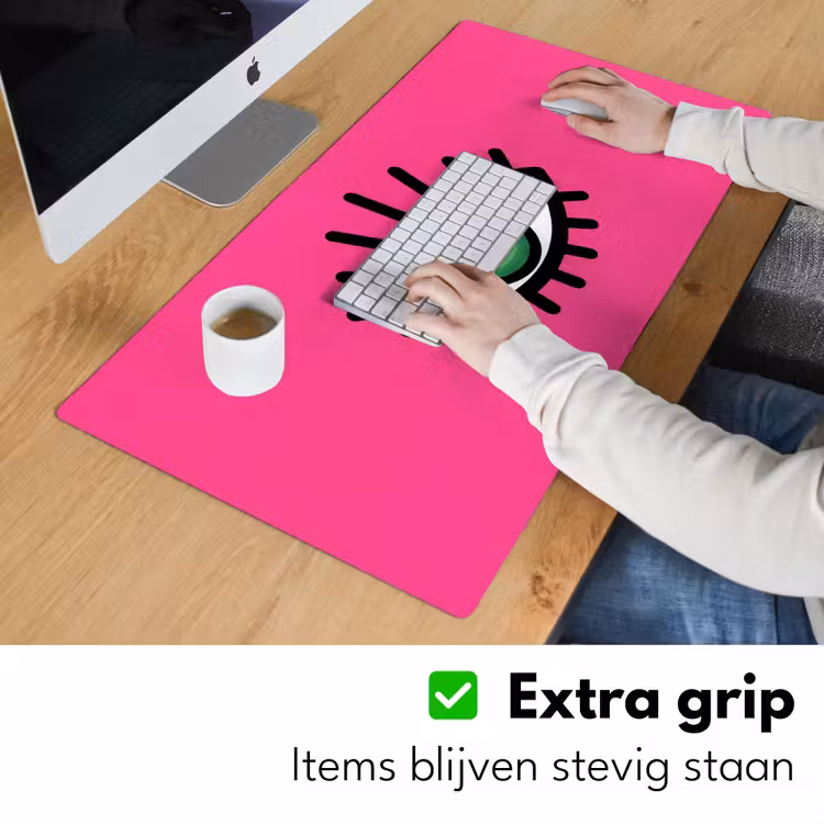 Bureau onderlegger - Minimalistisch - Oog - Roze — 6