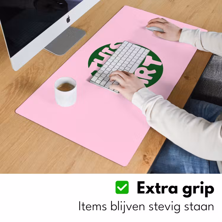 Bureau onderlegger - This is art - Tekst - Cirkel - Groen — 6