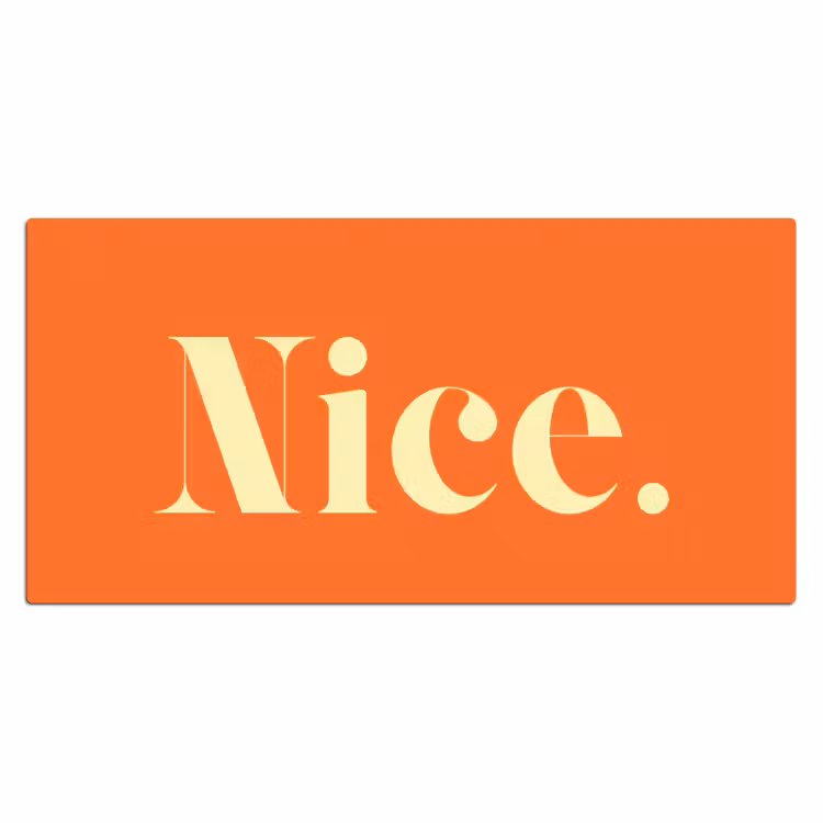 Bureau onderlegger - Oranje - Gebroken wit - Nice — 2