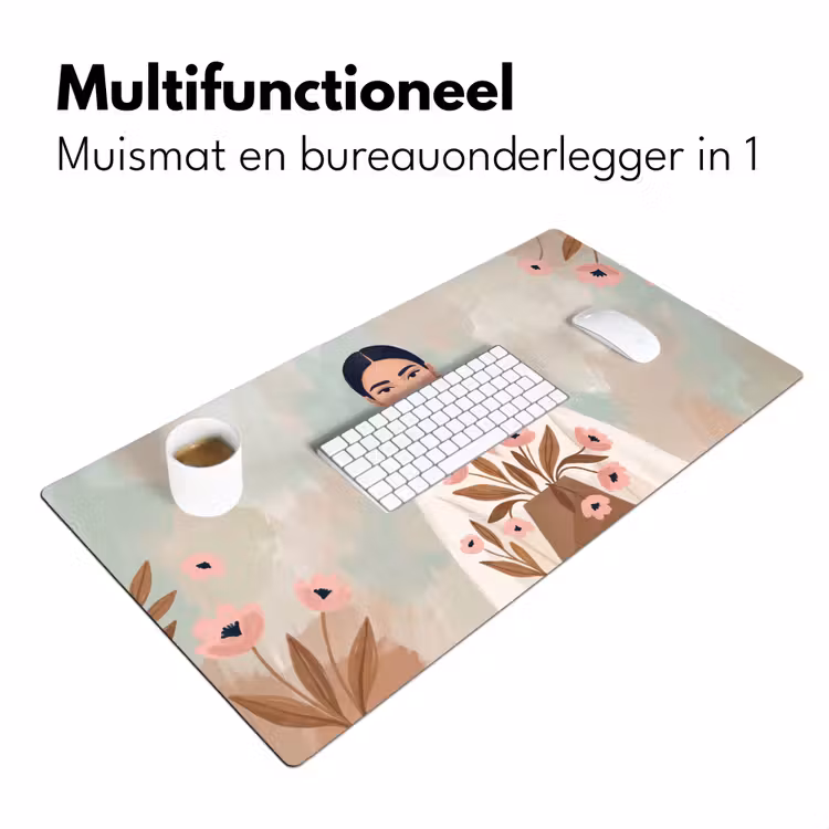 Bureau onderlegger - Vrouw - Kimono - Pastel — 7