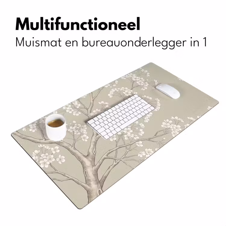 Bureau onderlegger - Sereen - Bloesem - Wit — 7