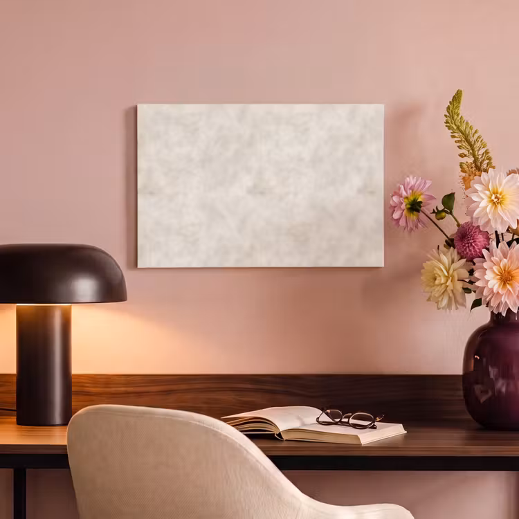 Canvas schilderij - Crèmebeige - Marmer - Aders — 3