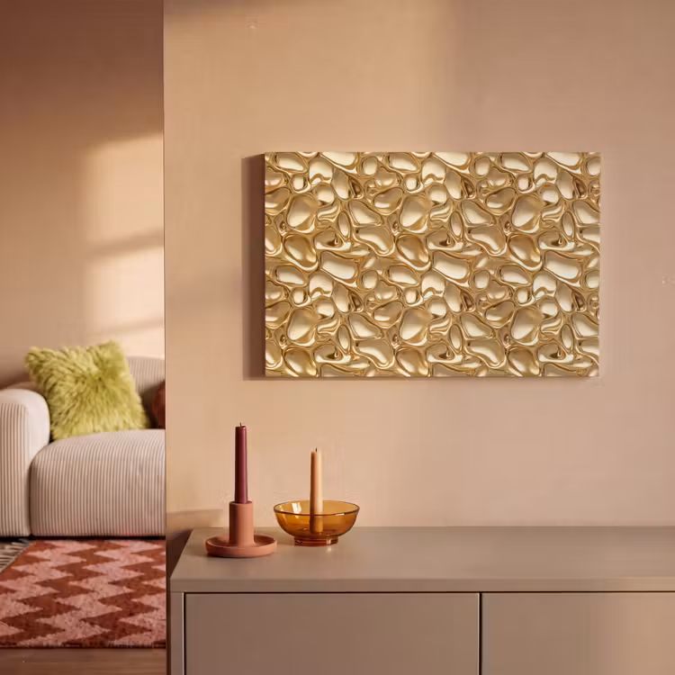 Canvas schilderij - Abstract - Modern - Goud — 1