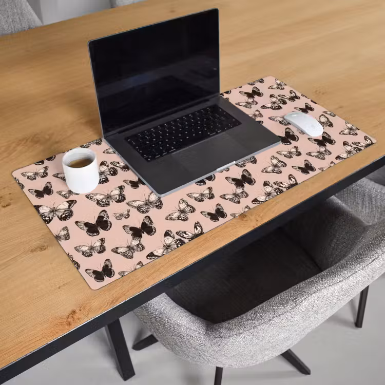 Bureau onderlegger - Tijdloos - Vlinders - Perzik — 3