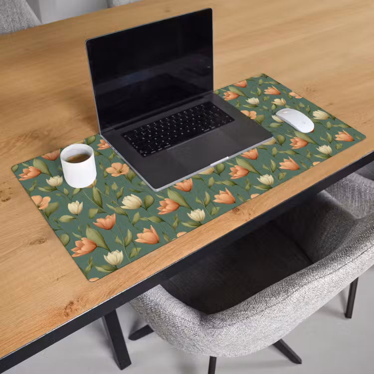 Bureau onderlegger - Tulpen - Botanisch - Groen — 3