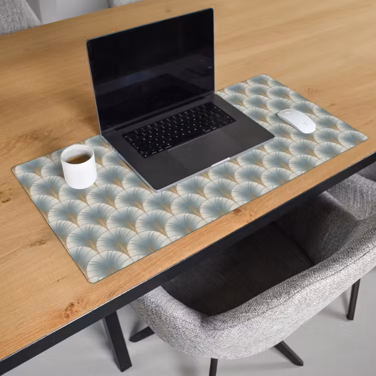 Bureau onderlegger - Waaier - Klassiek - Blauw — 3