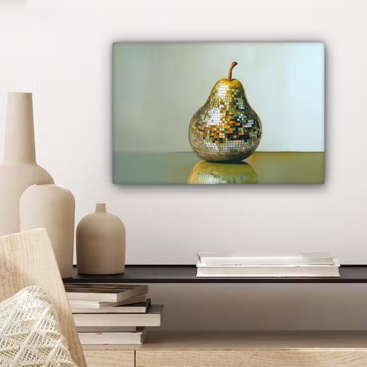 Canvas schilderij - Fruit - Disco - Art - Glitter — 4