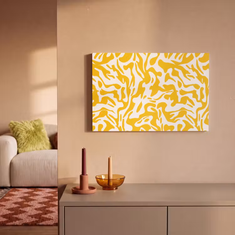 Canvas schilderij - Vormen - Wit - Abstract — 1
