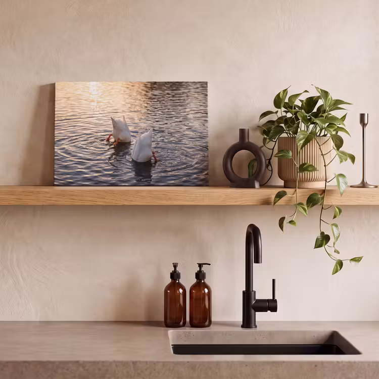 Canvas schilderij - Eenden - Water - Natuur — 2