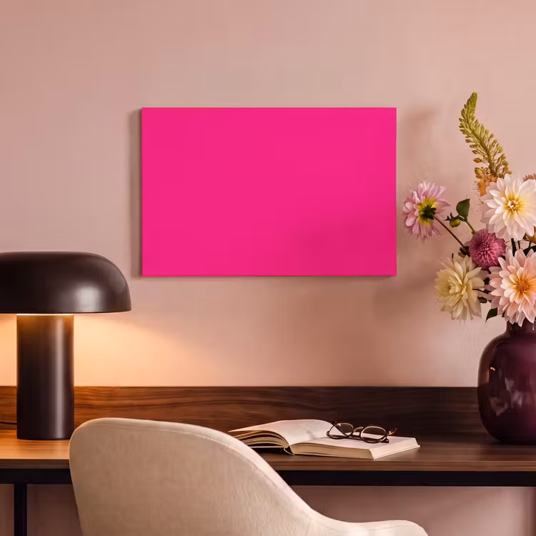 Canvas schilderij - Hot - Fuchsia - Roze — 3