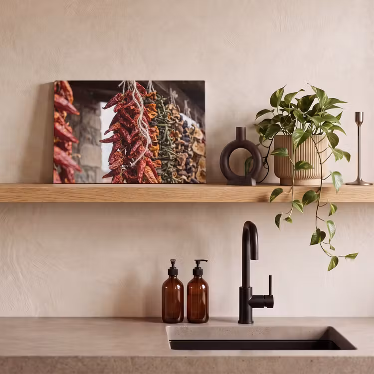 Canvas schilderij - Rode pepers - Eten — 2