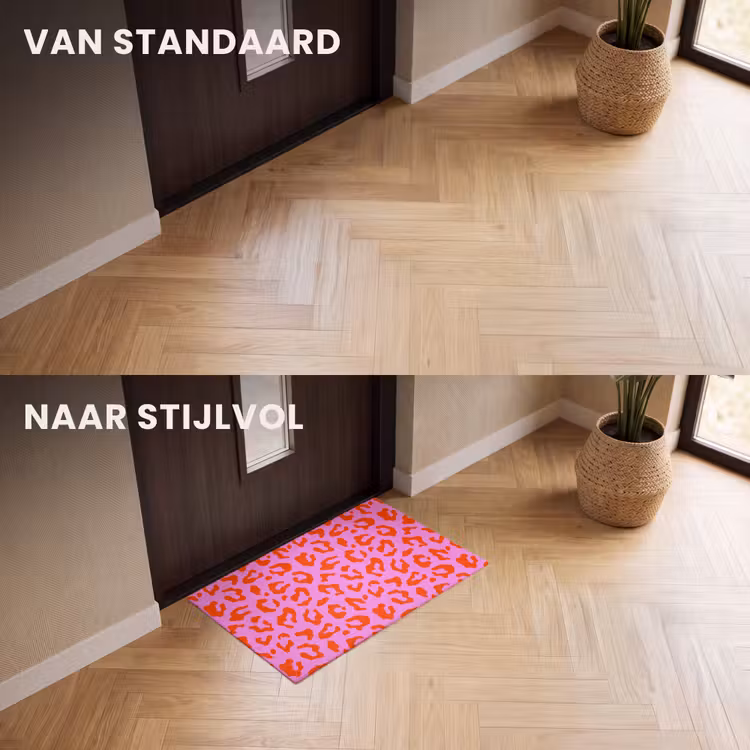 Deurmat - Panter - Rood - Roze — 3