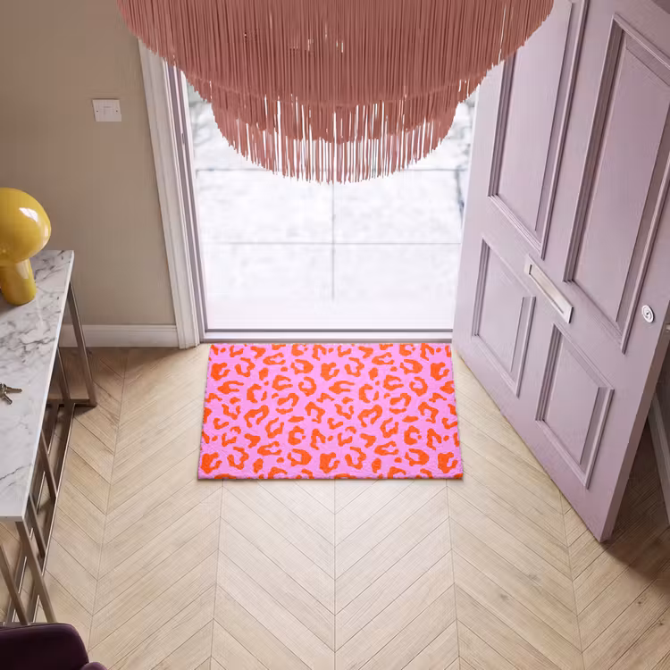 Deurmat - Panter - Rood - Roze — 4