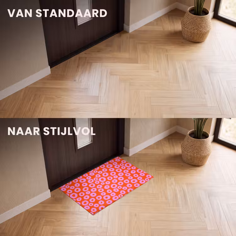 Deurmat - Rondjes - Roze - Rood — 3