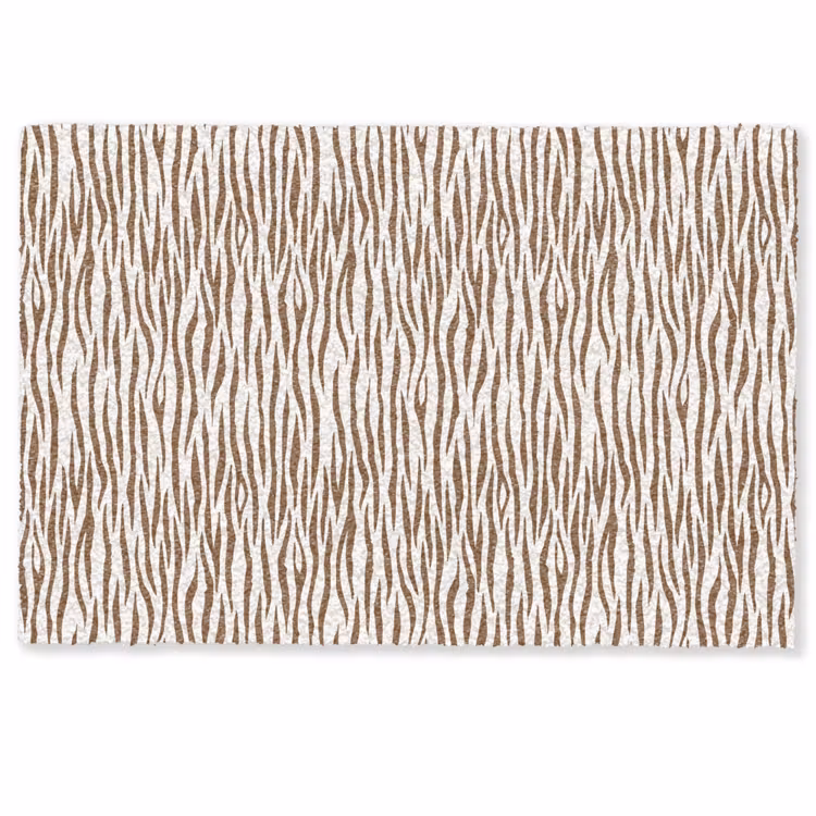 Deurmat - Bruin - Patroon - Zebra — 1