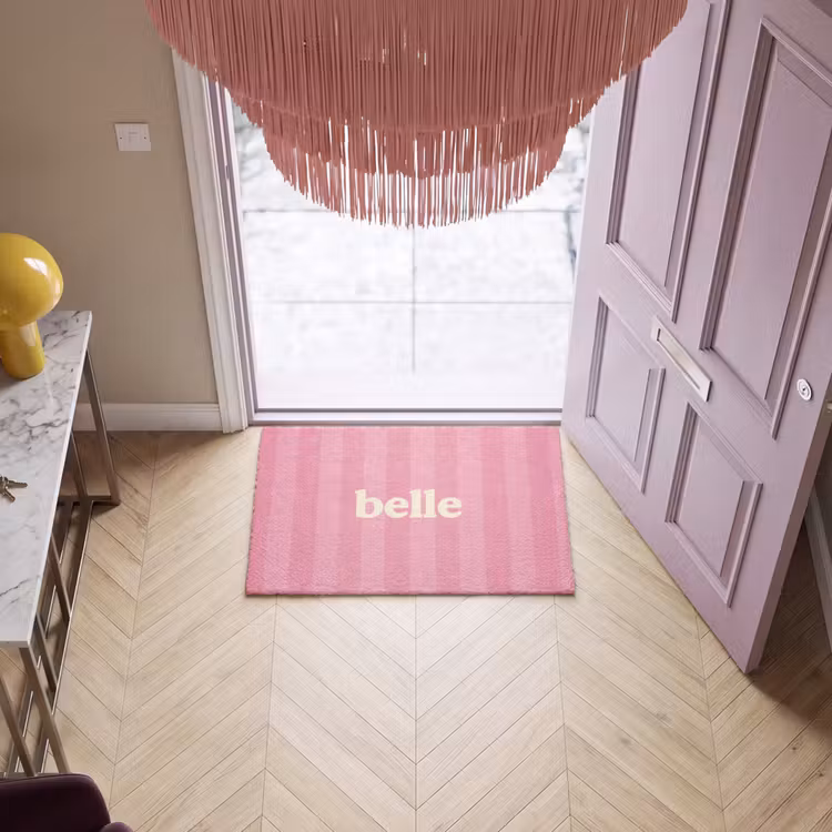 Deurmat - Roze - Gestreept - Belle — 4