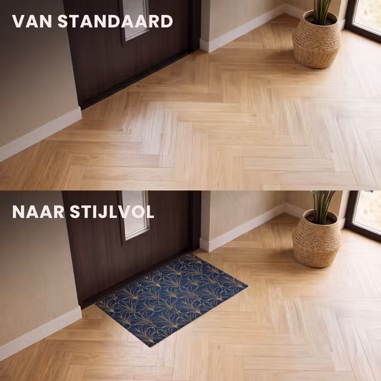 Deurmat - Deco - Waaier - Blauw — 3