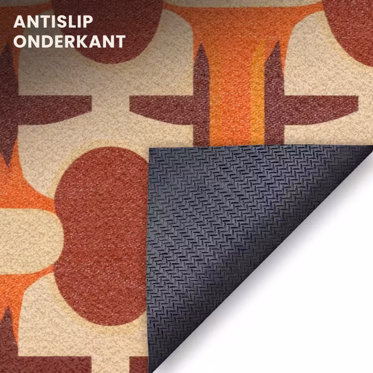 Deurmat - Geometrisch - Retro - Oranje — 6