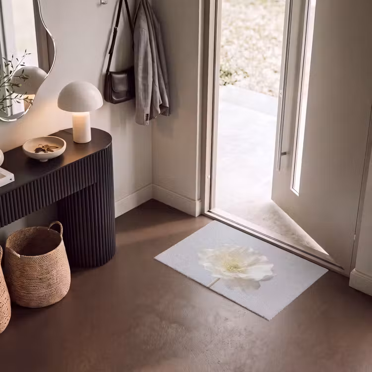 Deurmat - Bloem - Minimalistisch -Wit — 8