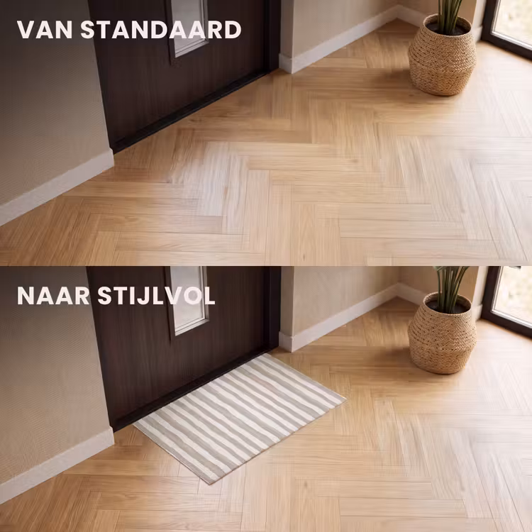 Deurmat - Minimalistisch - Strepen - Beige — 3