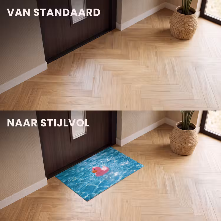 Deurmat - Badeend - Dobberend - Roze — 3