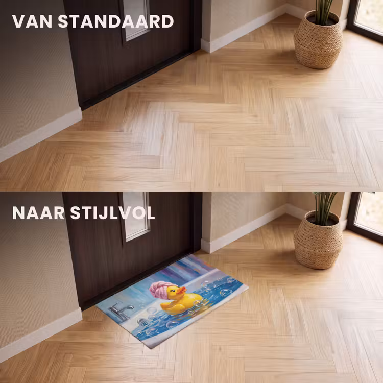Deurmat - Creatief - Badeend - Kleurrijk — 3