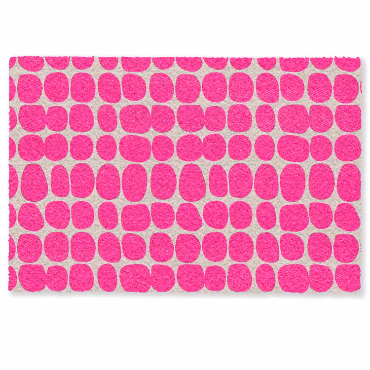 Deurmat - Stippen - Patroon - Roze — 1