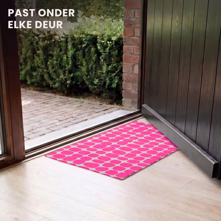 Deurmat - Stippen - Patroon - Roze — 7