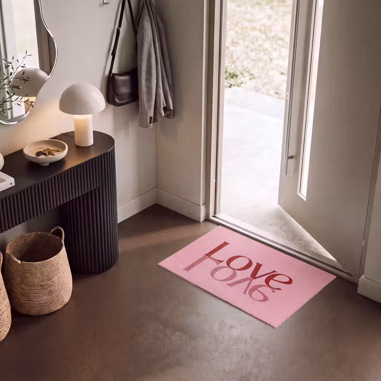 Deurmat - Love - Roze - Spiegeling — 8